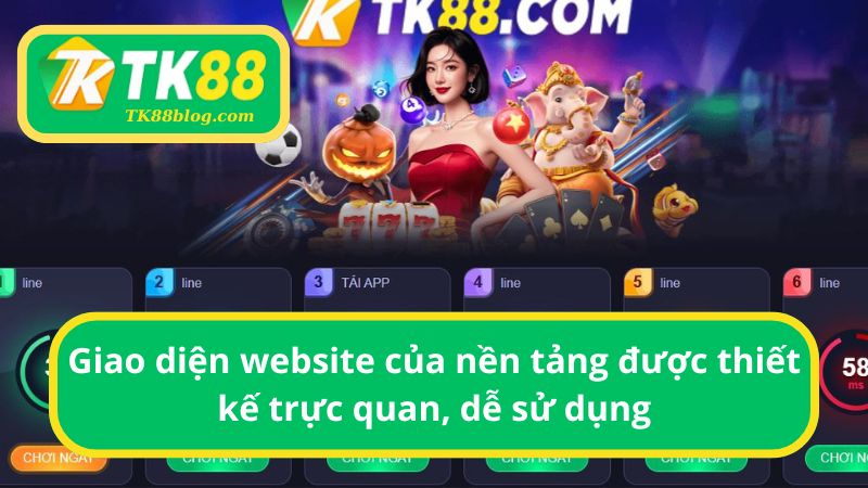 Giao diện website của nền tảng được thiết kế trực quan, dễ sử dụng