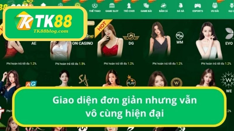 Giao diện đơn giản nhưng vẫn vô cùng hiện đại