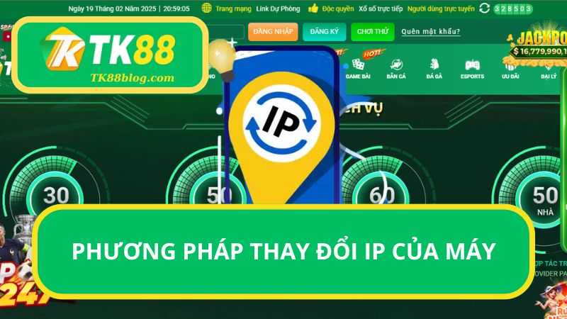 Phương pháp thay đổi IP của máy tính